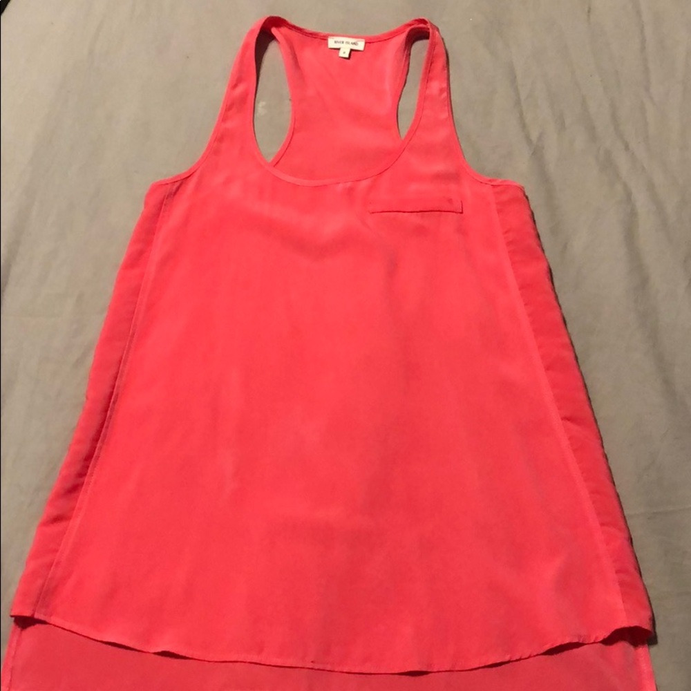 Hot Pink Silky Tank